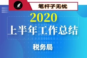 县税务局2020年上半年工作总结及下半年工作计划