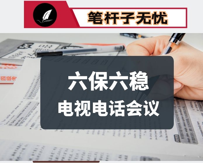 在六保六稳工作电视电话会议上的讲话