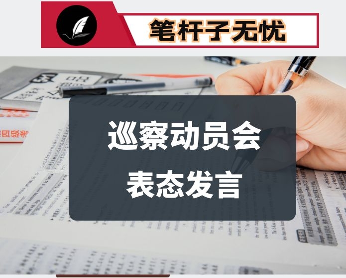 巡察动员会表态发言10篇