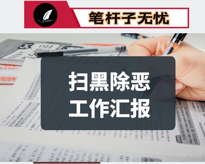 2020年某乡镇扫黑除恶专项斗争工作汇报