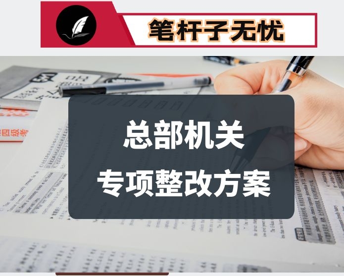 关于开展总部机关化问题专项整改实施方案