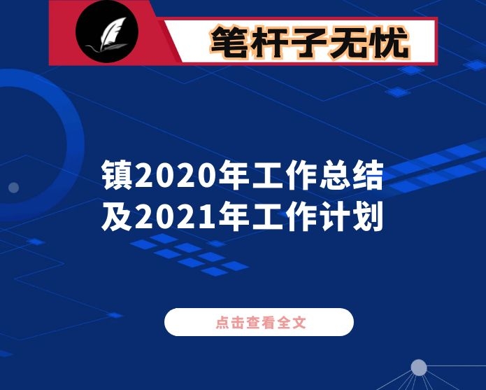 关于某镇2020年工作总结及2021年工作计划的报告