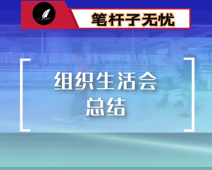 2020年度组织生活会总结材料