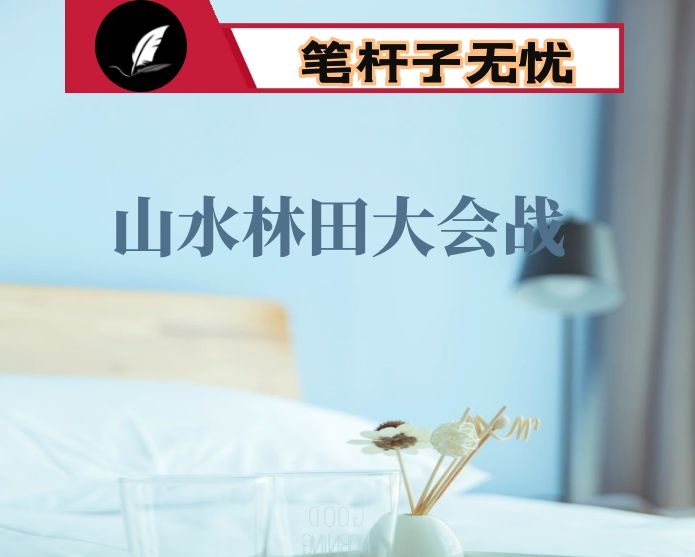 在“山水林田大会战”专题会议上的讲话