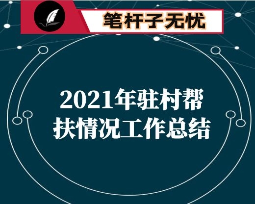 2021年驻村帮扶情况工作总结