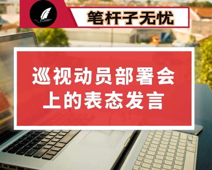 在巡视工作动员部署会上的表态发言