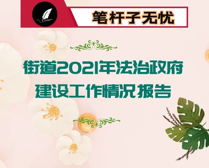 街道2021年法治政府建设工作情况报告
