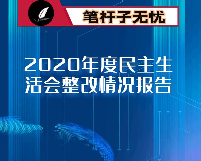 市委上一年度民主生活会整改落实情况报告