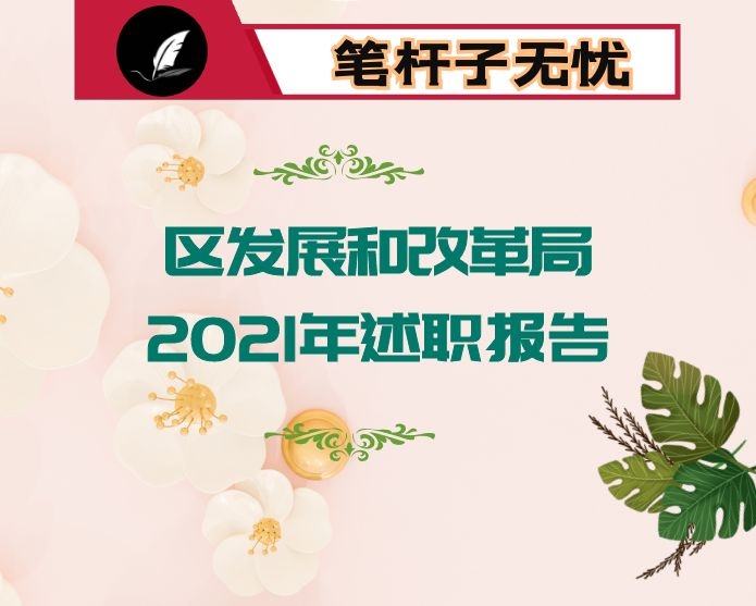 区发展和改革局2021年述职报告