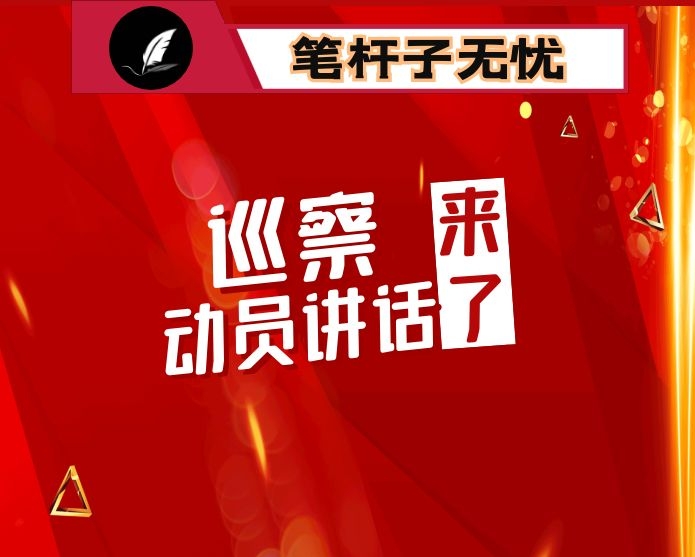 巡视动员会发言：强化巡视整改落实和成果运用