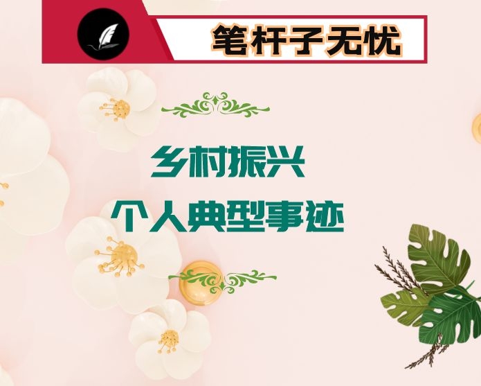 乡村振兴个人典型事迹